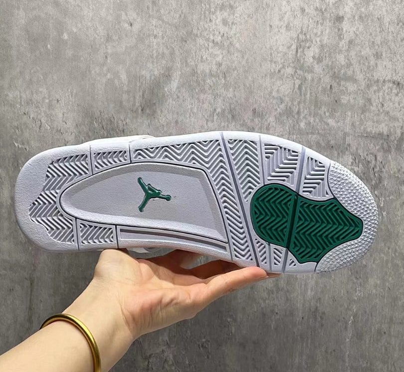 Air Jordan 4 Metallic Green Shoes Sneakers - Image 3