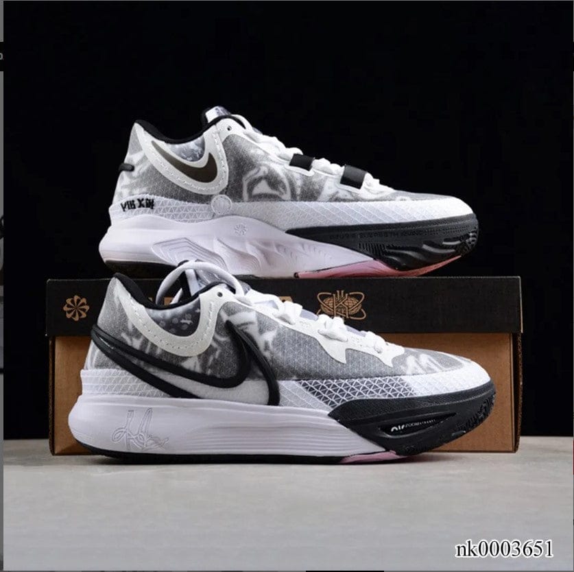 Kyrie 9 White Black Grey Shoes Sneakers - Image 6