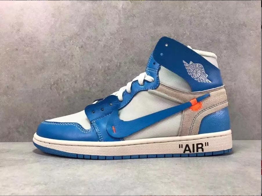 Off-White x Air Jordan 1 High OG UNC Shoes Sneakers - Image 3