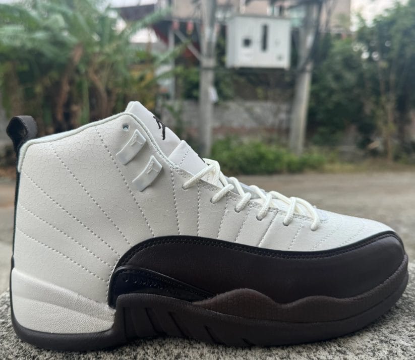 SoleFly x Air Jordan 12 CafecitoBaroque Brown Shoes Sneakers - Image 3