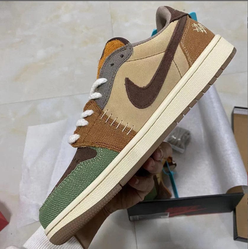 Zion Williamson x Air Jordan 1 Low OG Voodoo Shoes Sneakers - Image 6