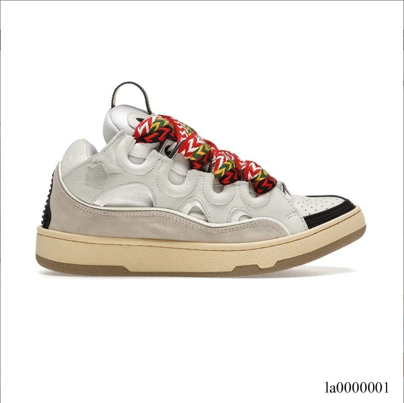 Alternative view of Lanvin Leather Curb White Ivory Shoes Sneakers