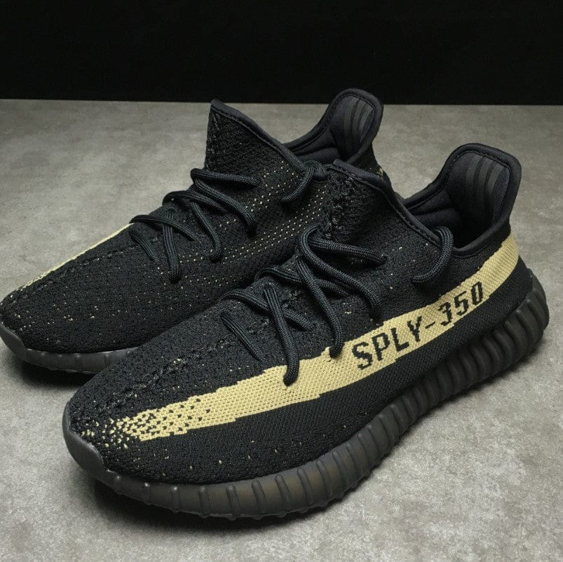 Alternative view of Yeezy Boost 350 V2 Core Black Green Shoes Sneakers