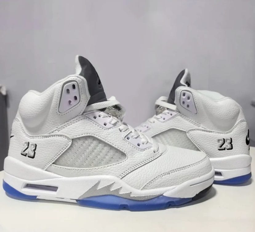 Air Jordan 5 White Metallic (2026) Shoes Sneakers - Image 4