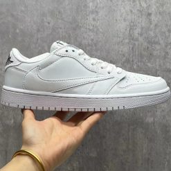 Alternative view of Travis Scott x AJ 1 Low White Party Shoes Sneakers