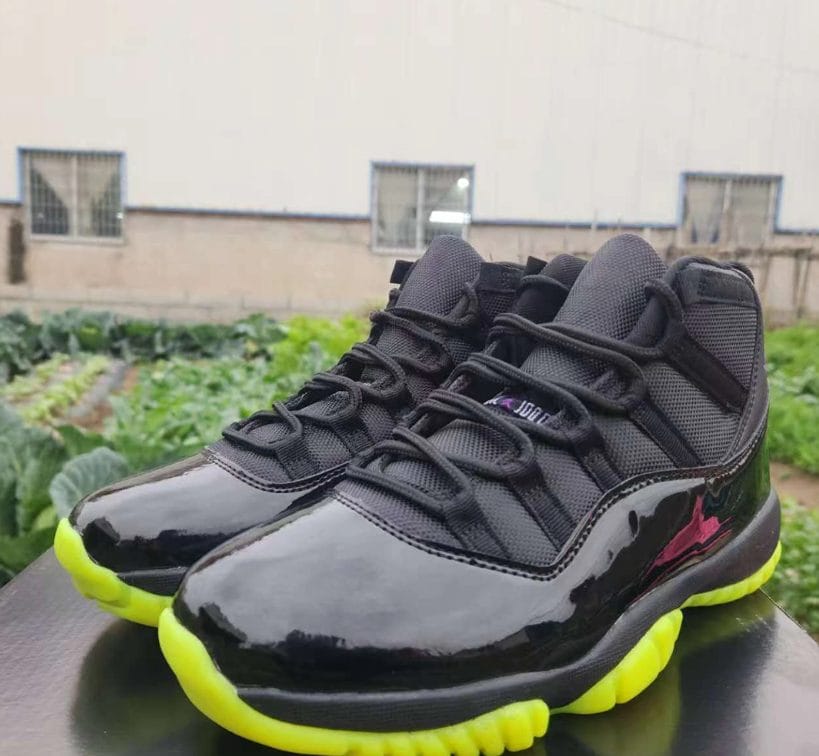 Air Jordan 11 BlackBarely Volt Shoes Sneakers - Image 3