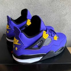 Alternative view of Air Jordan 4 Imperial Purple Shoes Sneakers