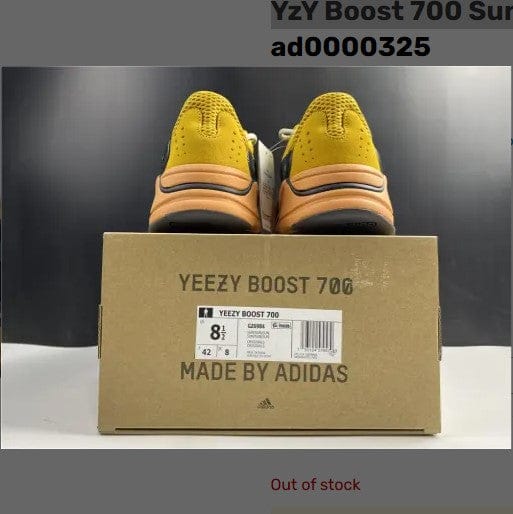 Alternative view of Yeezy Boost 700 Sun Yellow Shoes Sneakers