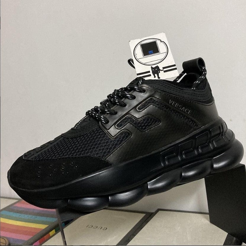 Chain Reaction Full Black Shoes Sneakers 2 - Image 4