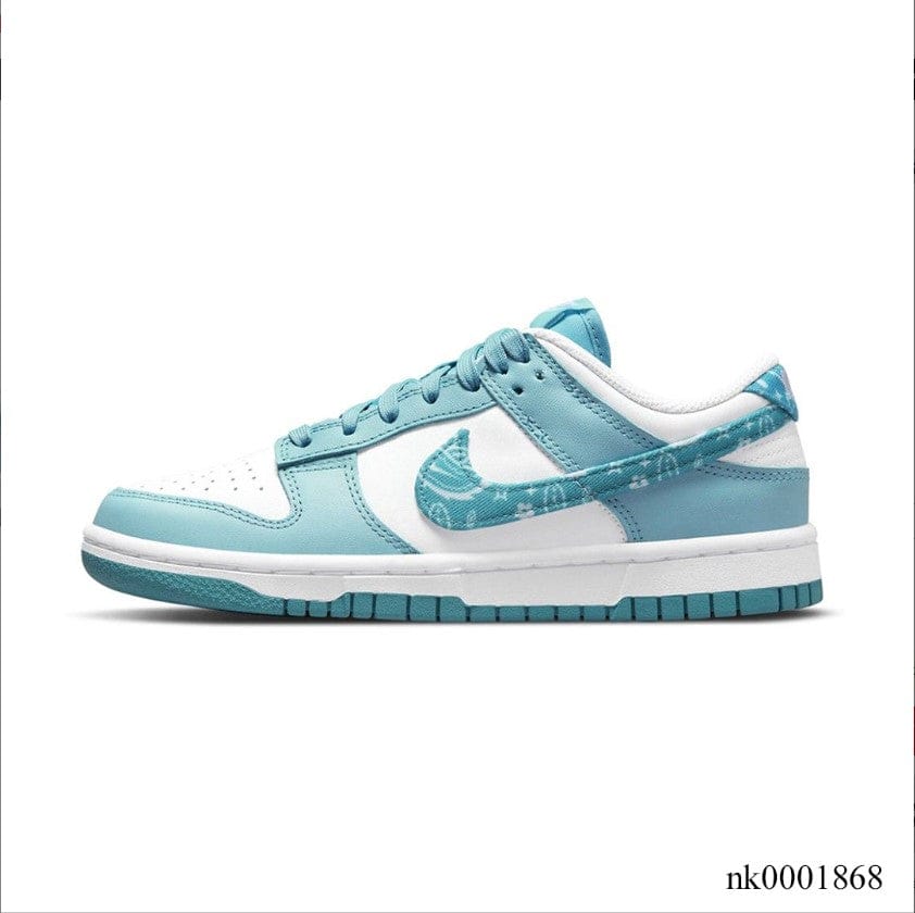 Nike Dunk Low Essential Blue Paisley Shoes Sneakers