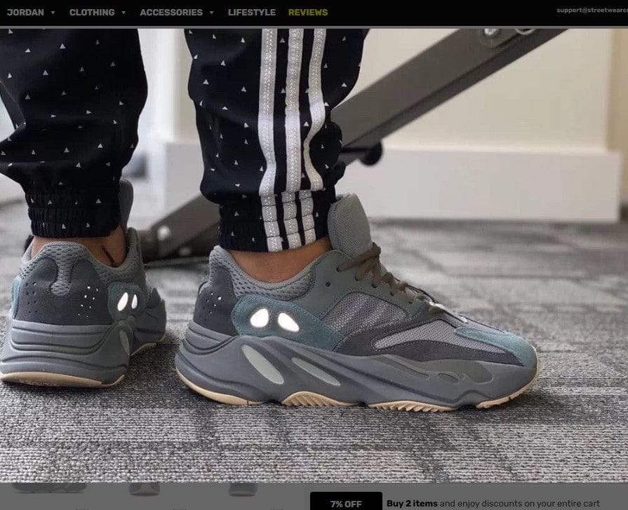 Yeezy Boost 700 Teal Blue Shoes Sneakers - Image 4