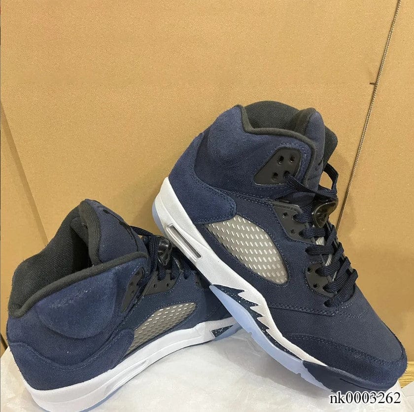 Air Jordan 5 Midnight Navy Shoes Sneakers - Image 8