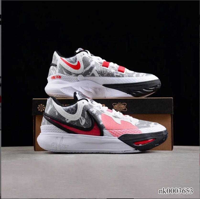 Kyrie 8 White University Red Shoes Sneakers - Image 7