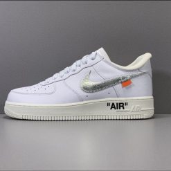 Alternative view of Air Jordan 1 Low Virgil Abloh OFF-WHITE (AF100) Shoes Sneakers