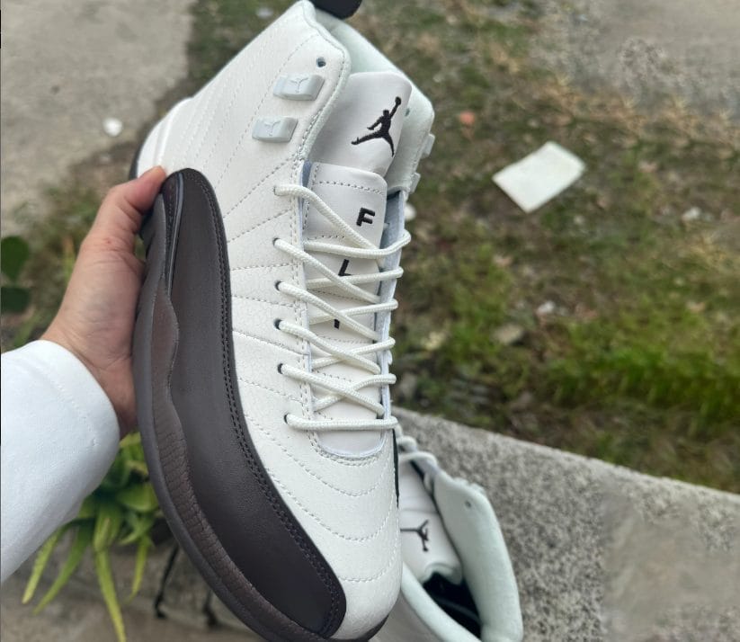 SoleFly x Air Jordan 12 CafecitoBaroque Brown Shoes Sneakers - Image 4