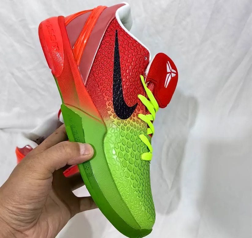 Kobe 6 Protro Grinch Custom Shoes Sneakers - Image 3