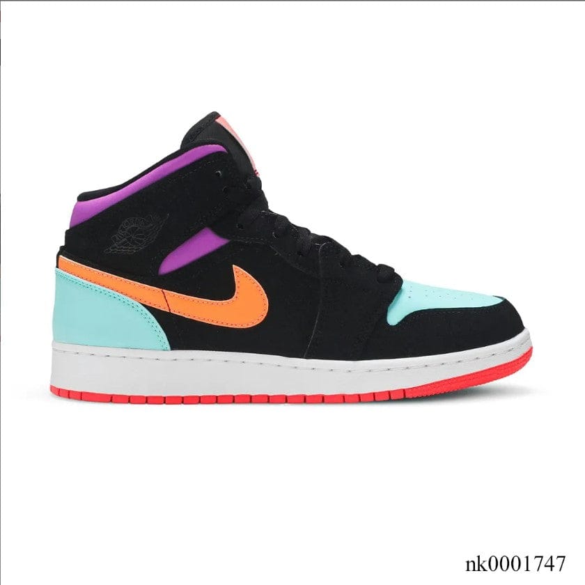 Alternative view of Air Jordan 1 Mid Multi-Color Shoes Sneakers