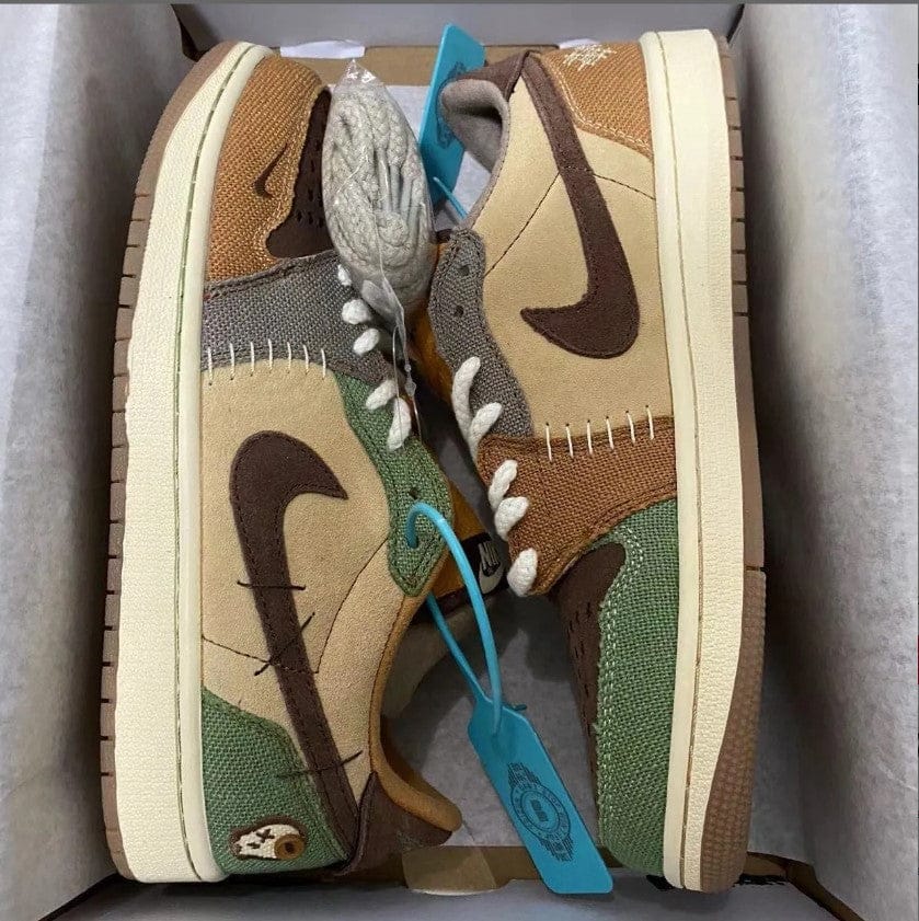 Zion Williamson x Air Jordan 1 Low OG Voodoo Shoes Sneakers - Image 7