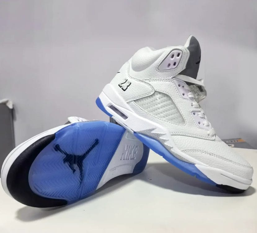 Air Jordan 5 White Metallic (2026) Shoes Sneakers - Image 5