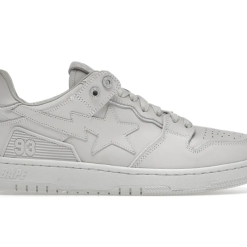 BAPE SK8 Sta Triple White Nubuck Shoes Sneakers