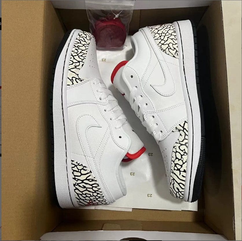 Alternative view of Air Jordan1 Phat Low Cement Grey Shoes Sneakers