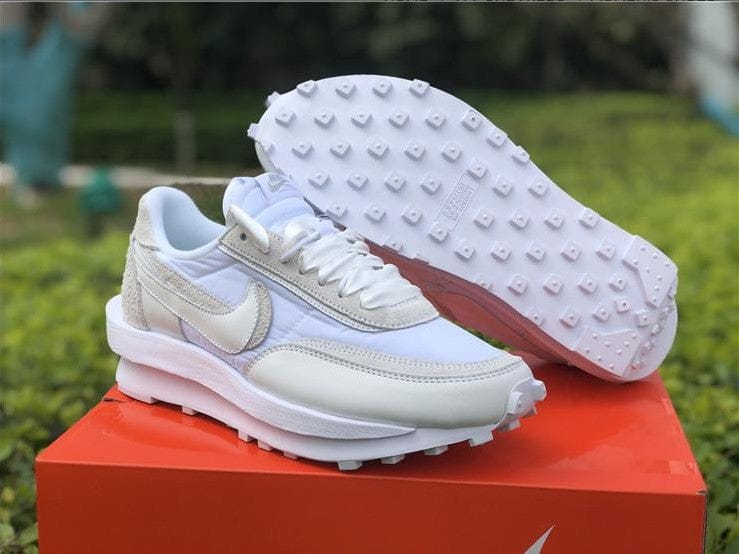 Sacai x LDWaffle White Nylon Shoes Sneakers - Image 5