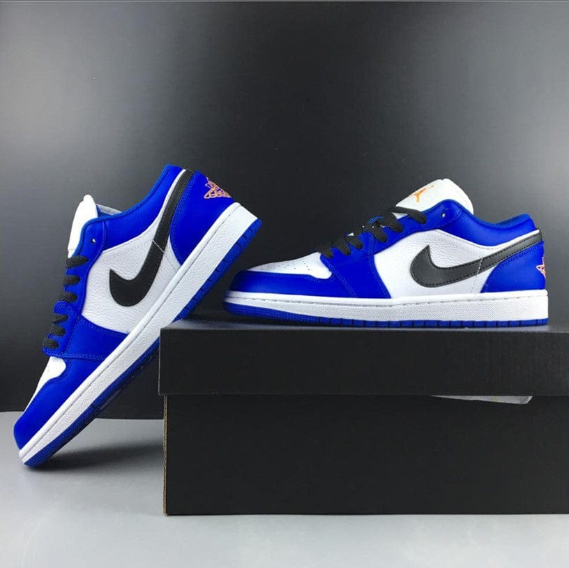 Alternative view of Air Jordan 1 Low Hyper Royal Orange Peel Shoes Sneakers