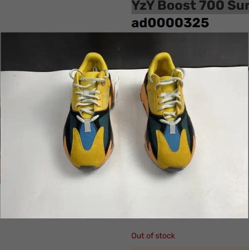 Yeezy Boost 700 Sun Yellow Shoes Sneakers - Image 4