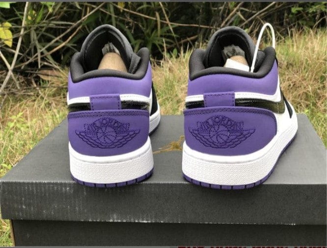 Air Jordan 1 Low Court Purple (GS) Shoes Sneakers - Image 9