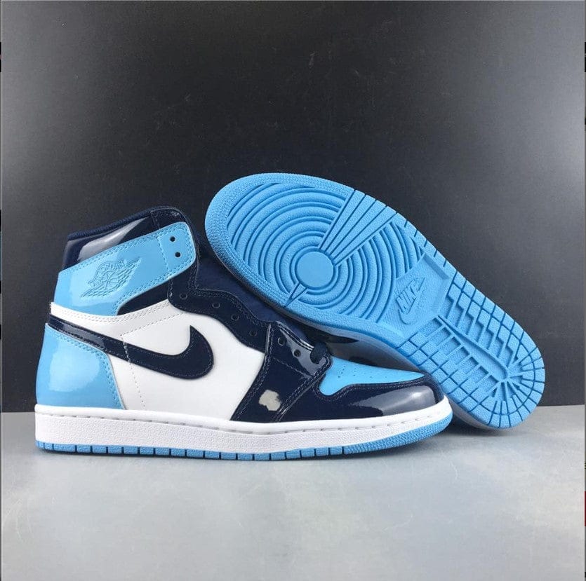 Air Jordan 1 Retro High UNC Patent (W) Shoes Sneakers - Image 4