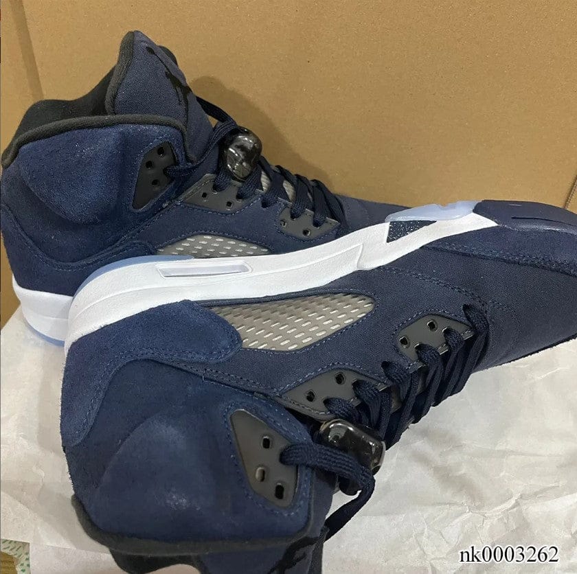 Air Jordan 5 Midnight Navy Shoes Sneakers - Image 6