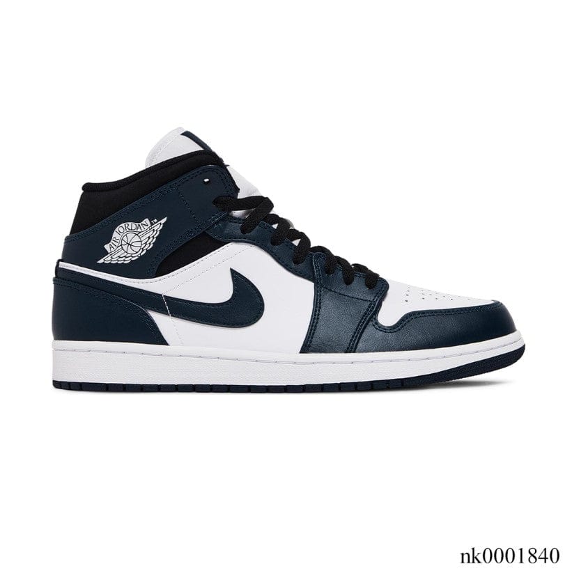 Alternative view of Air Jordan 1 Mid Armory Navy Shoes Sneakers