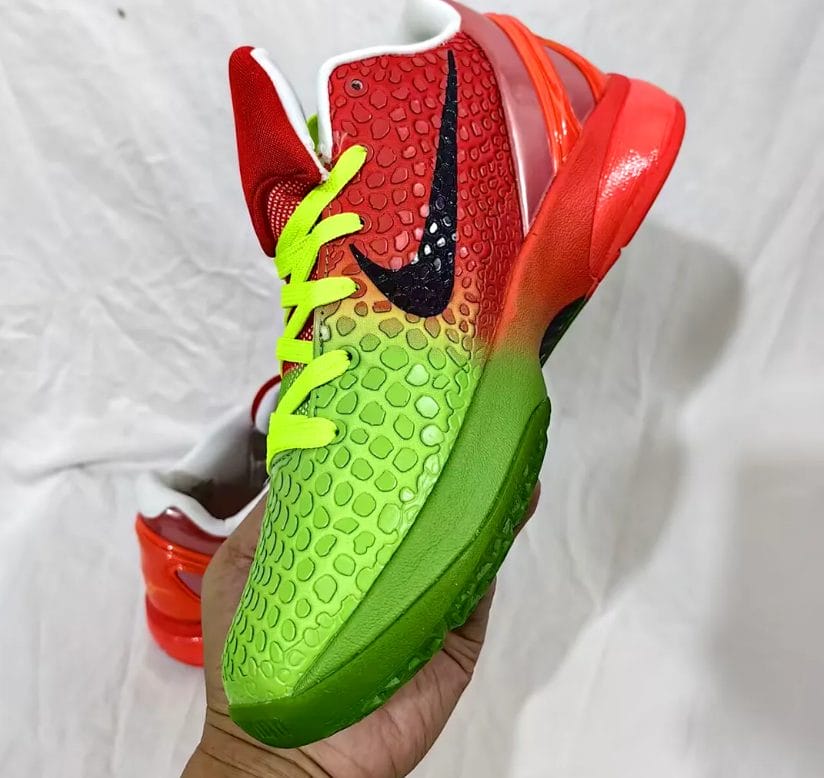 Kobe 6 Protro Grinch Custom Shoes Sneakers - Image 4