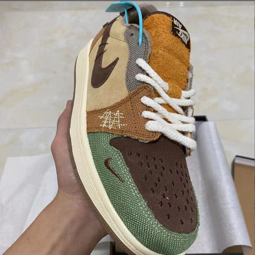 Zion Williamson x Air Jordan 1 Low OG Voodoo Shoes Sneakers - Image 9