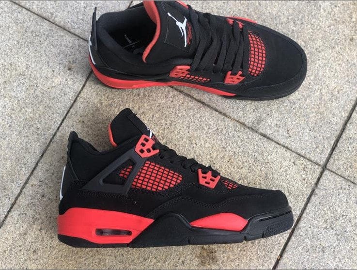 Air Jordan 4 Retro Red Thunder Shoes Sneakers - Image 7