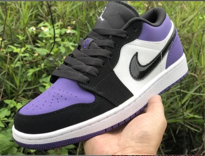 Air Jordan 1 Low Court Purple (GS) Shoes Sneakers - Image 10