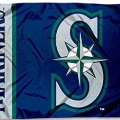 Seattle Mariners Logo US Sport Flag 3X5Ft Banner USA Polyester with Brass Grommets