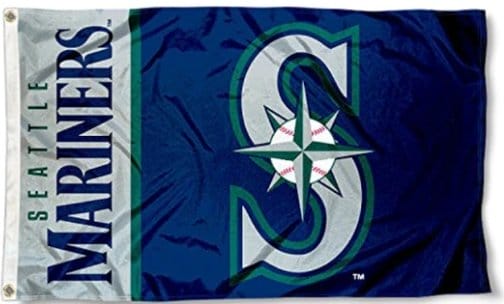 Seattle Mariners Logo US Sport Flag 3X5Ft Banner USA Polyester with Brass Grommets