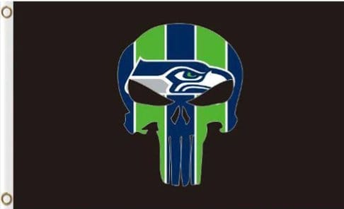 Seattle Seahawks Black Flag 3X5 Polyester Banner USA 90x150cm