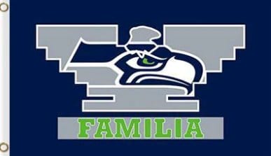 Seattle Seahawks Familia Flag 3X5 Ft Polyester Banner USA 90x150cm