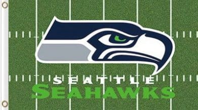 Seattle Seahawks Green Flag 3X5 Ft Polyester Banner USA 90x150cm