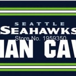 Seattle Seahawks MAN CAVE Flag 3X5 Ft Polyester Banner USA 90x150cm
