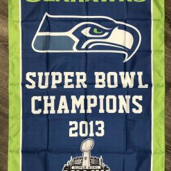 Seattle Seahawks Super Bowl Championship Flag Vertical 3x5 ft Sports Banner Man-Cave