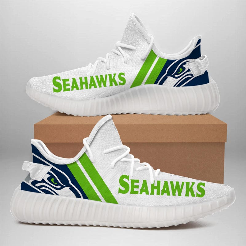 Seattle Seahawks NFL 350v Yeezy Sneakers For Men Women Fans - Image 3