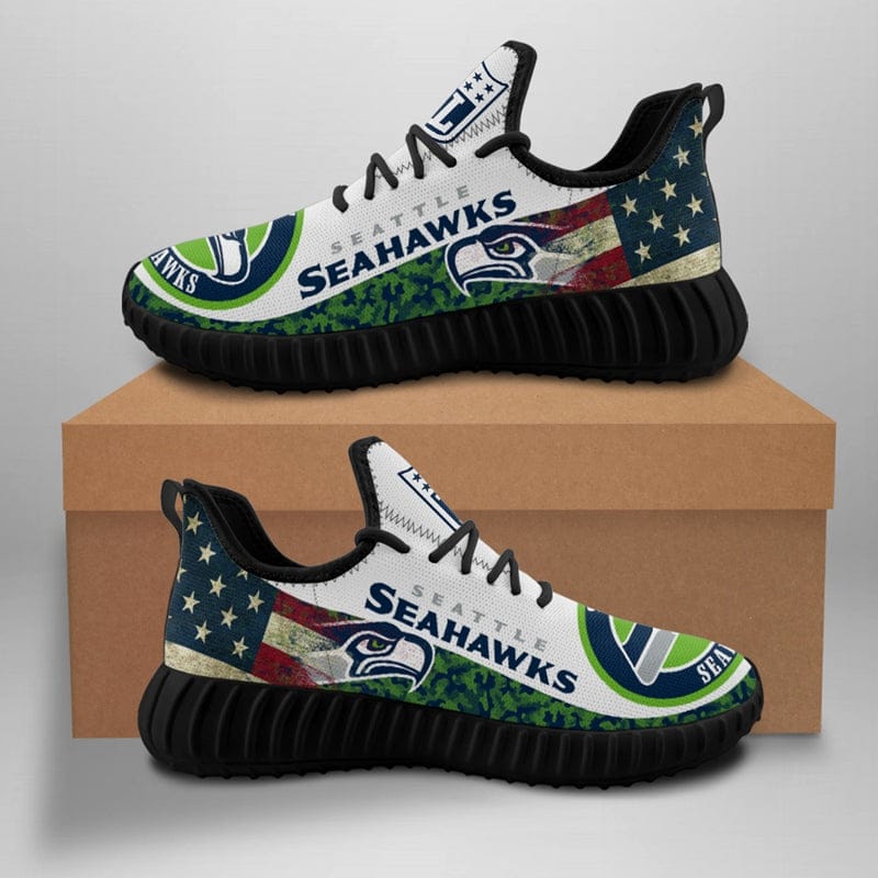 Alternative view of Seattle Seahawks NFL Sneaker Shoes For Men Women Fans