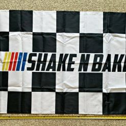 Shake N Bake Flag Outlaws Nascar Racing Checkered Poster Sign 3x5ft
