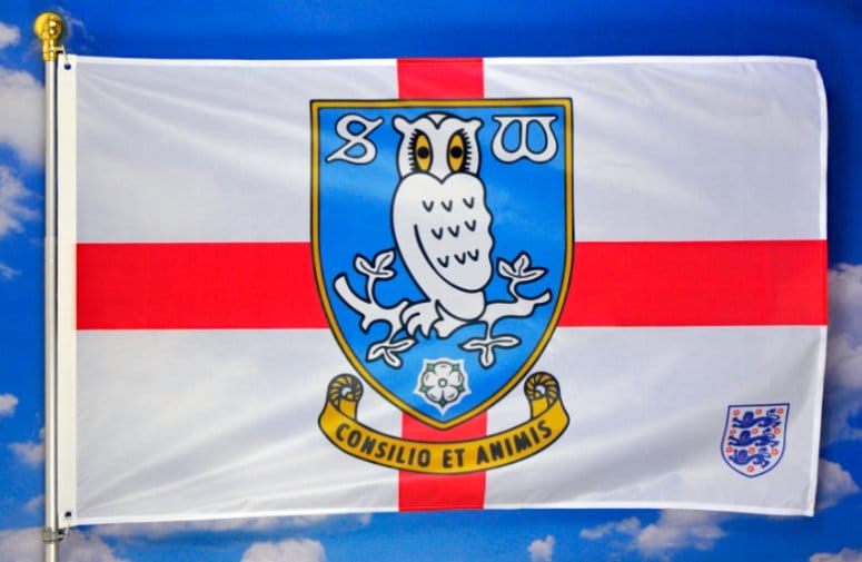 Sheffield Wednesday Football Club Flag White 3x5ft Banner Polyester