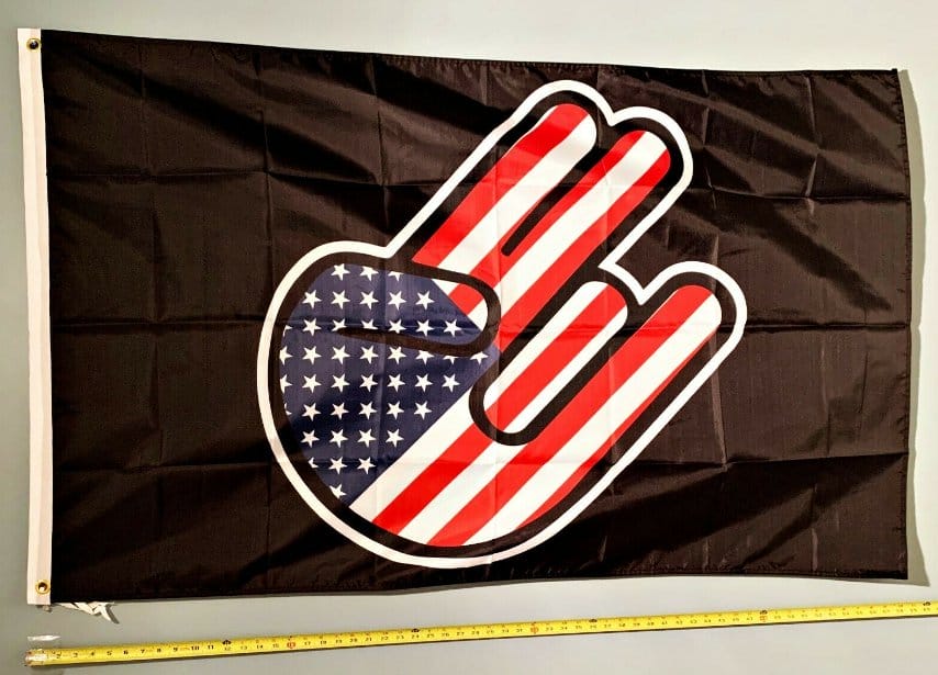 Shocker USA Flag Funny Sign Cool Poster USA Sign 3x5'