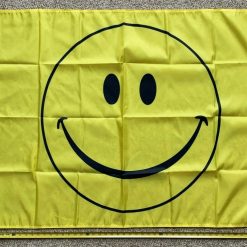 Smile Flag Smile Face Y Happy Beer Party Trump Funny Cool Sign USA 3x5'