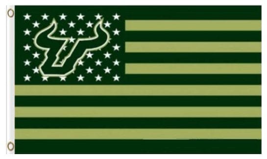 South Florida Bulls Star Nation Flag 3X5ft Banner USA Polyester with 2 Brass Grommets